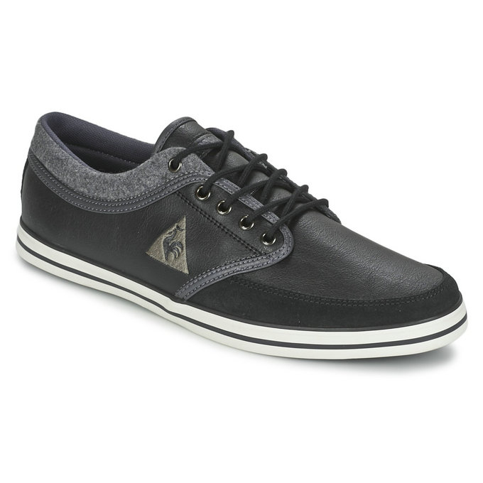 Le Coq Sportif Denfert S Lea/Felt Noir / Gris Chaussures Baskets Basses Homme